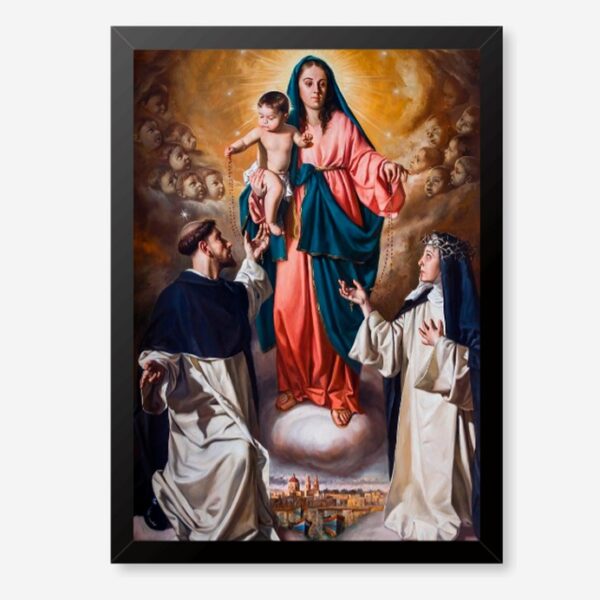 Quadro Decorativo Católico - Nossa Senhora do Rosário - #1 - 1